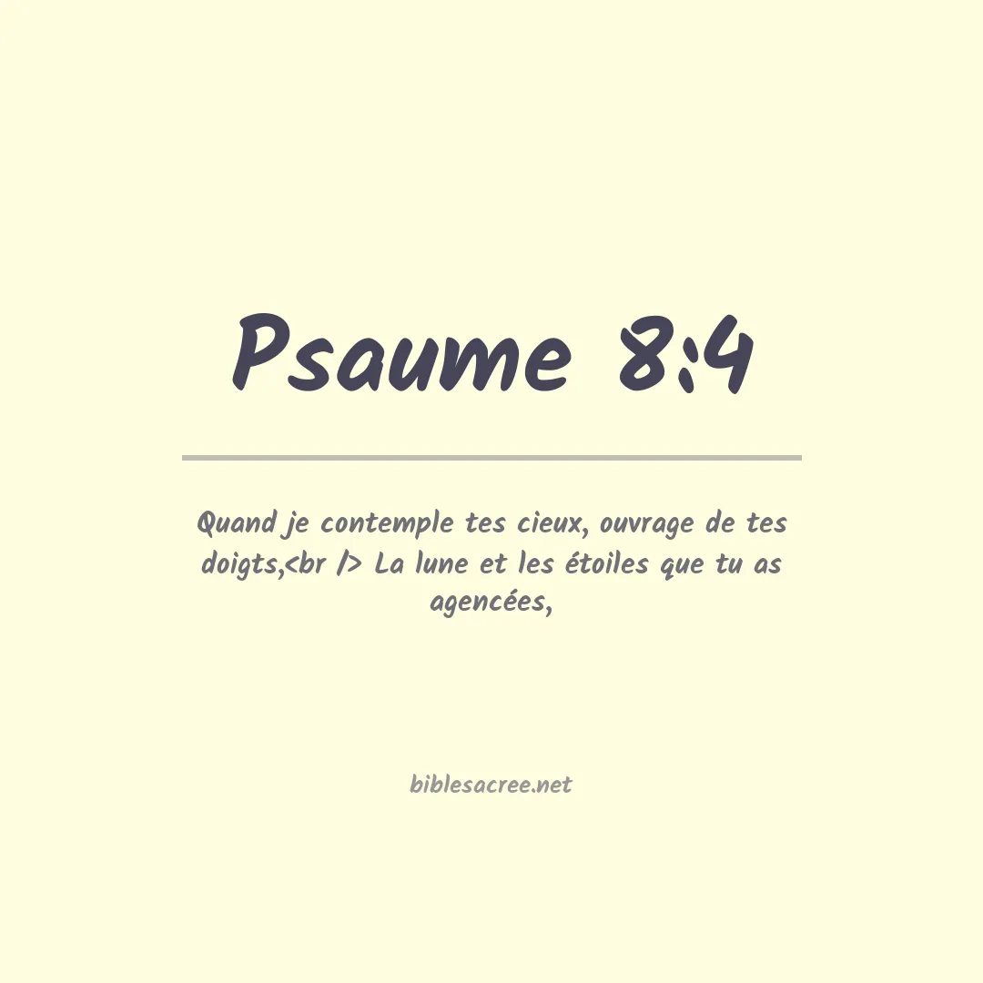 Psaume - 8:4