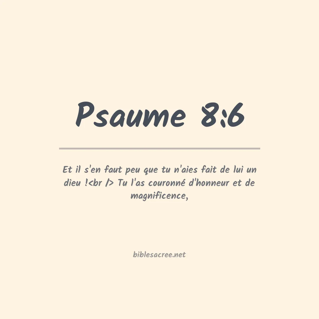 Psaume - 8:6