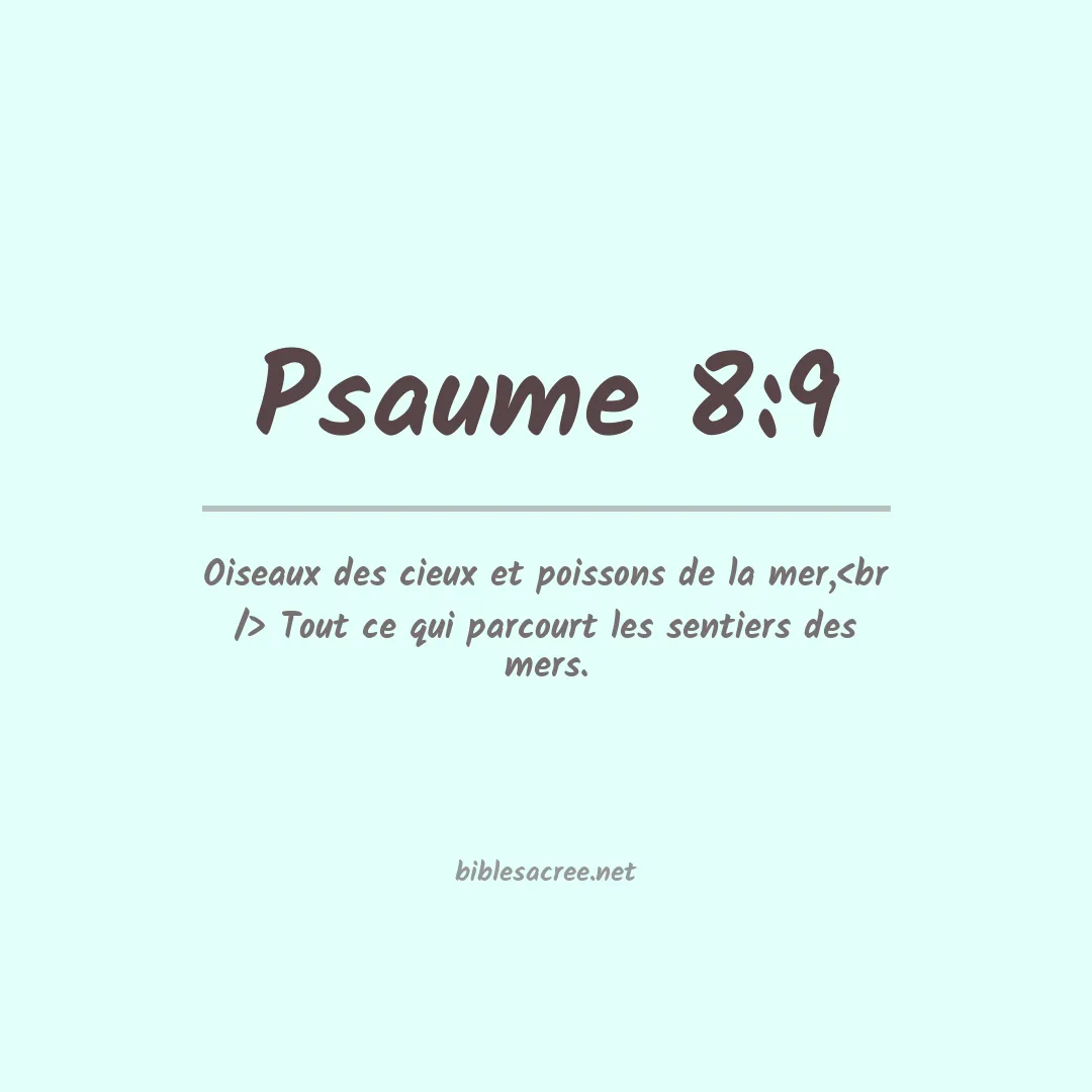 Psaume - 8:9