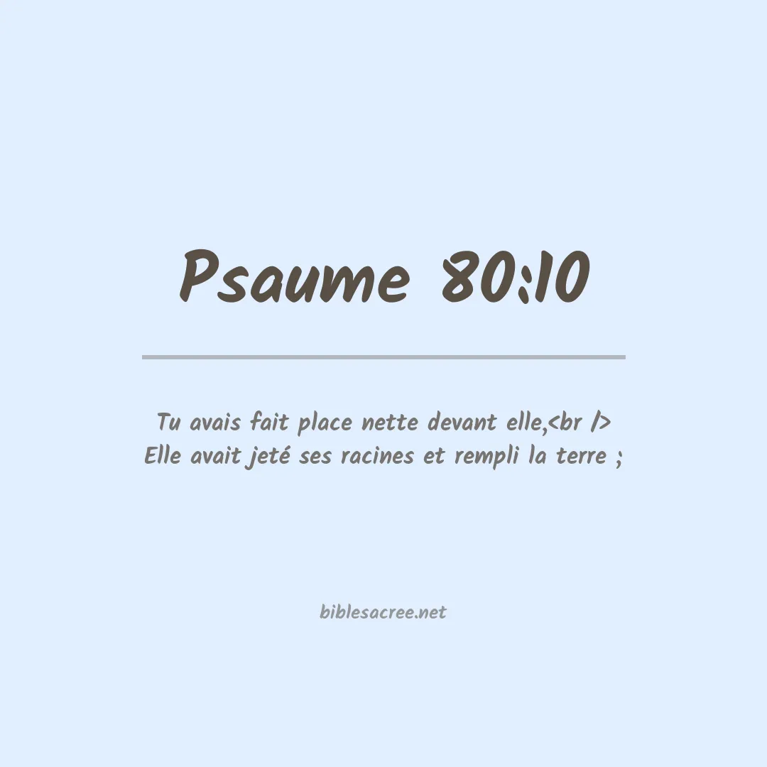Psaume - 80:10