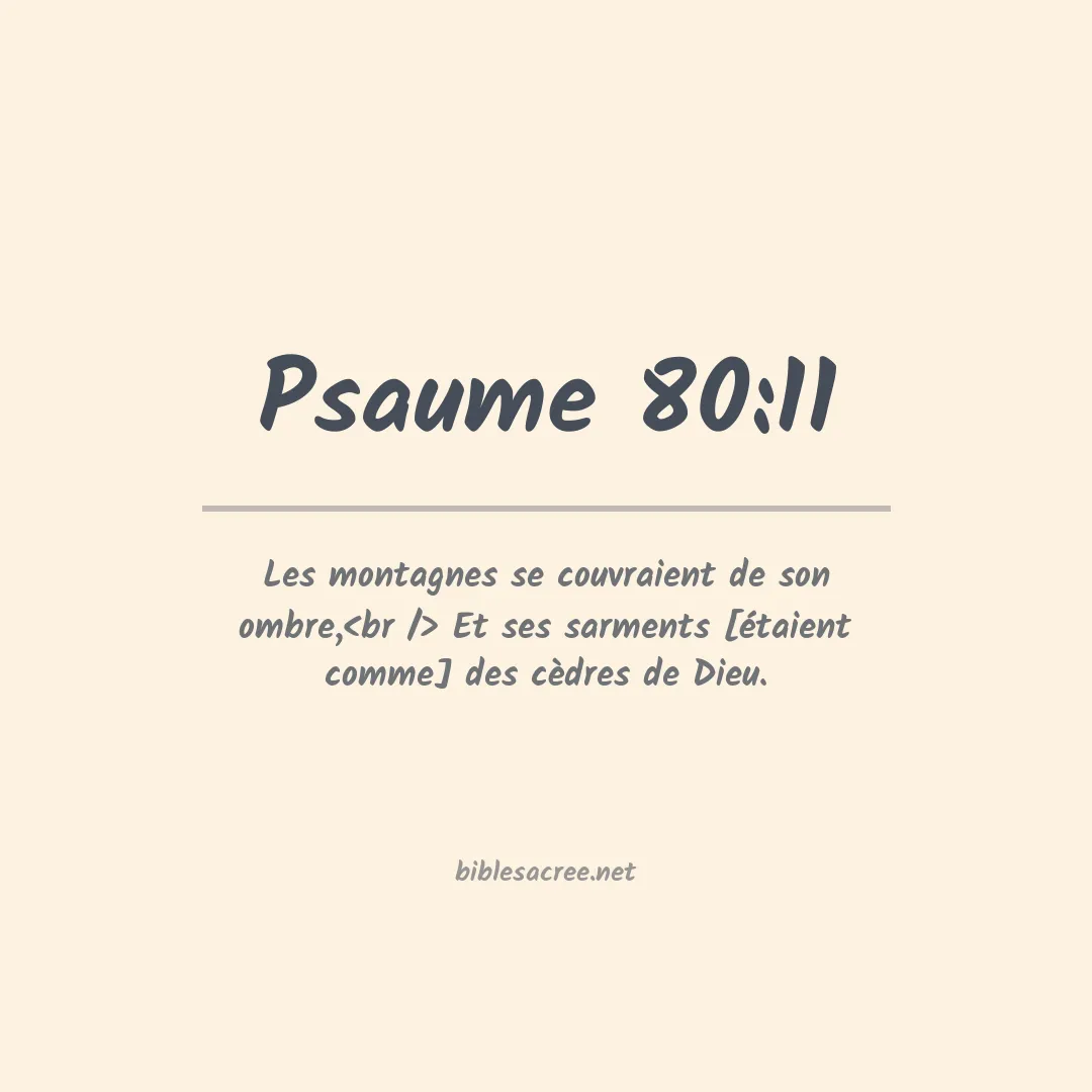 Psaume - 80:11