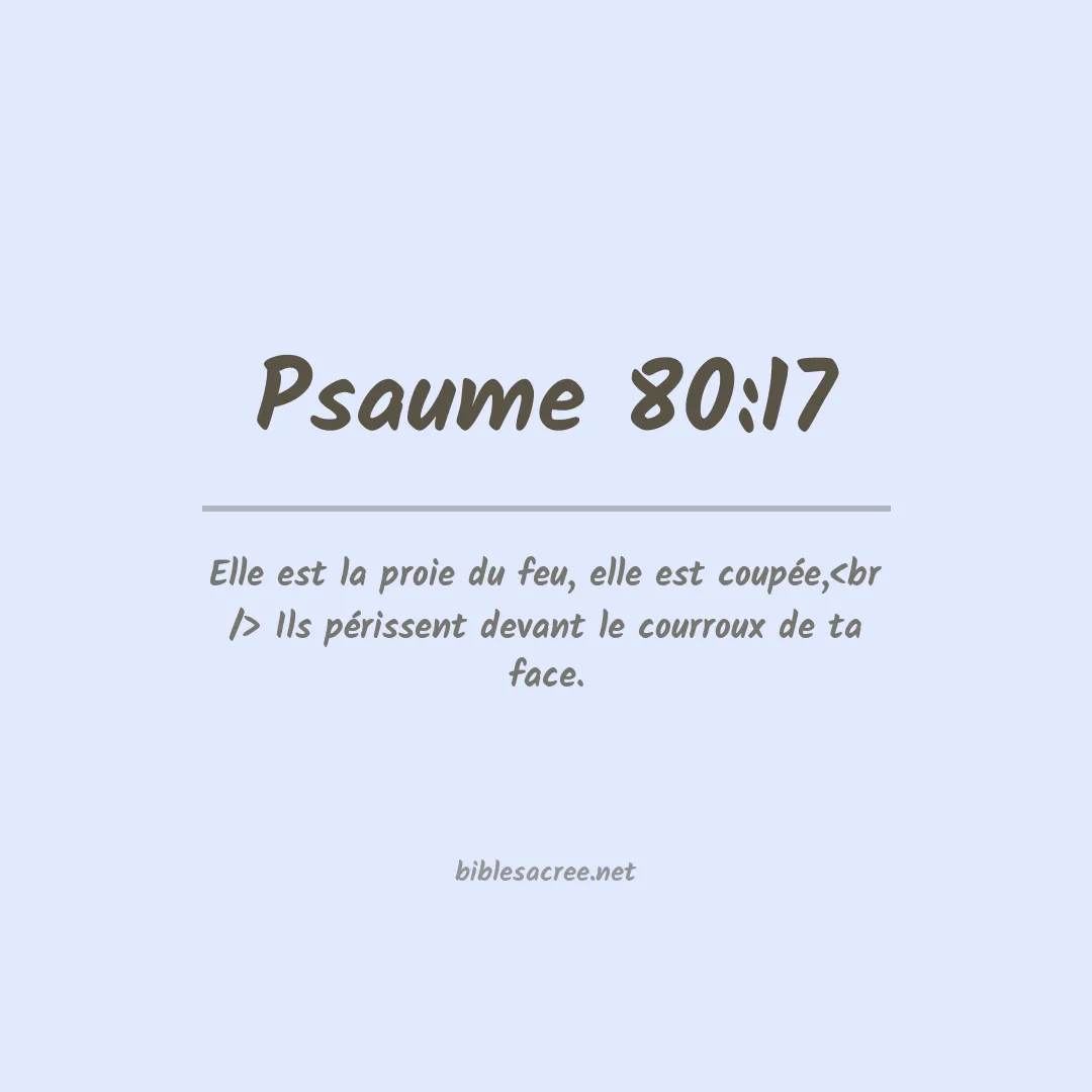 Psaume - 80:17