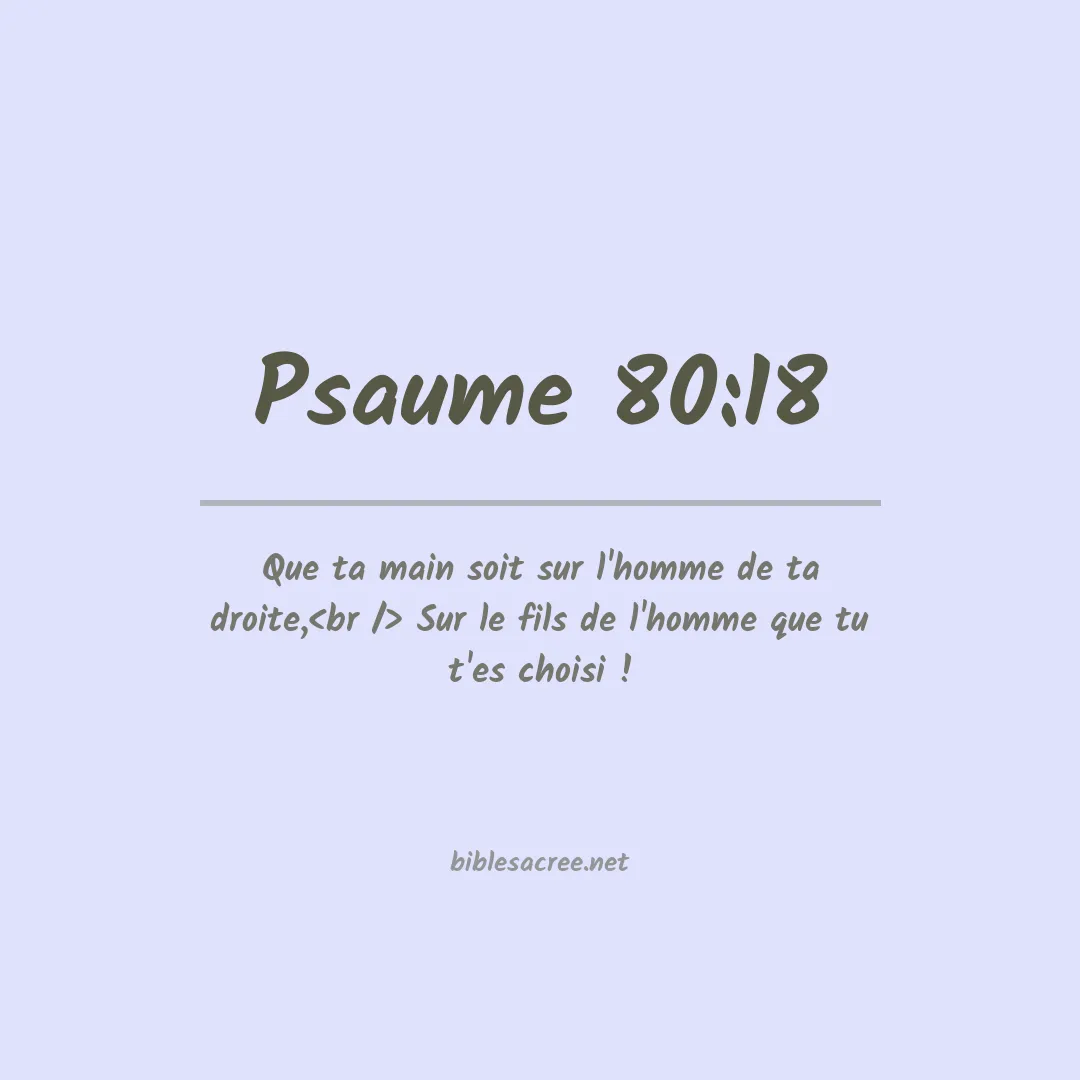 Psaume - 80:18