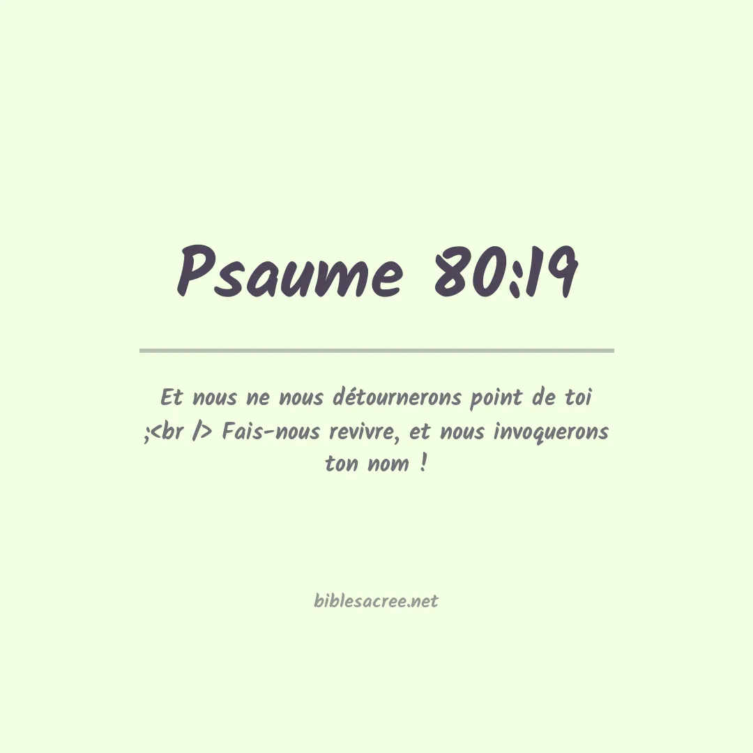 Psaume - 80:19