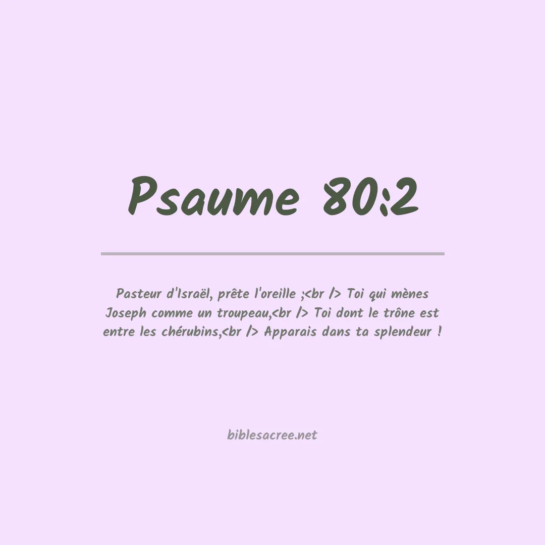 Psaume - 80:2