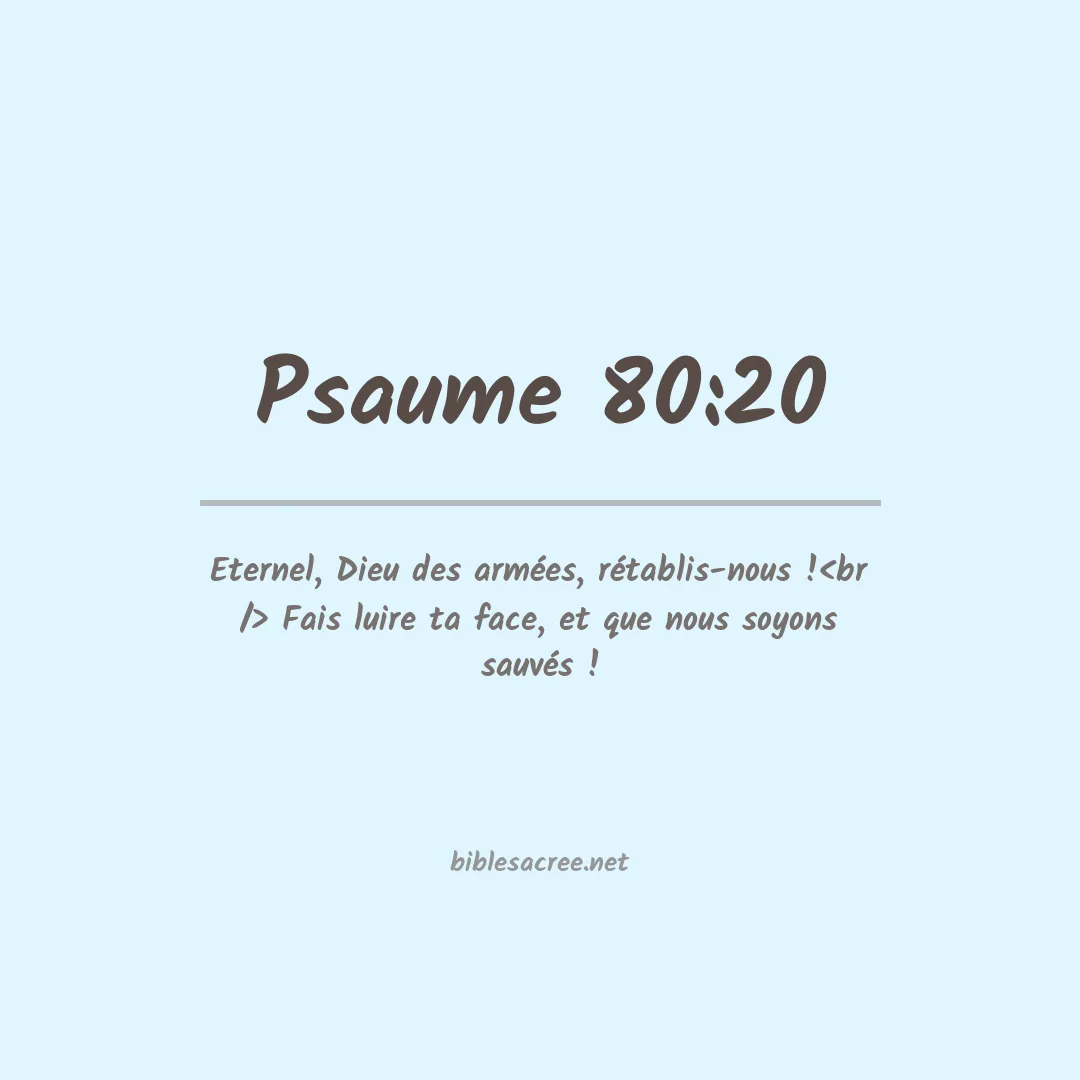 Psaume - 80:20