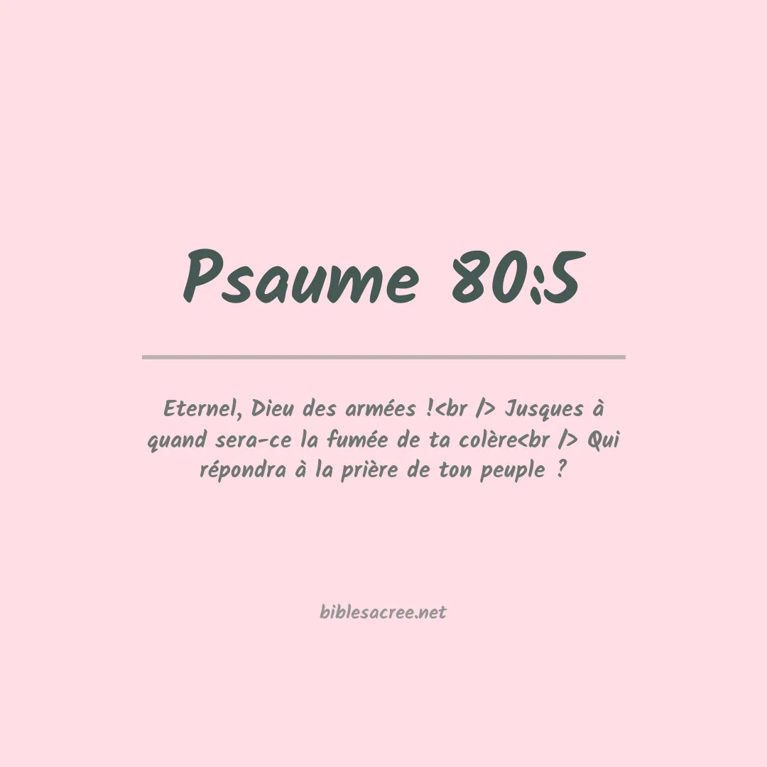 Psaume - 80:5