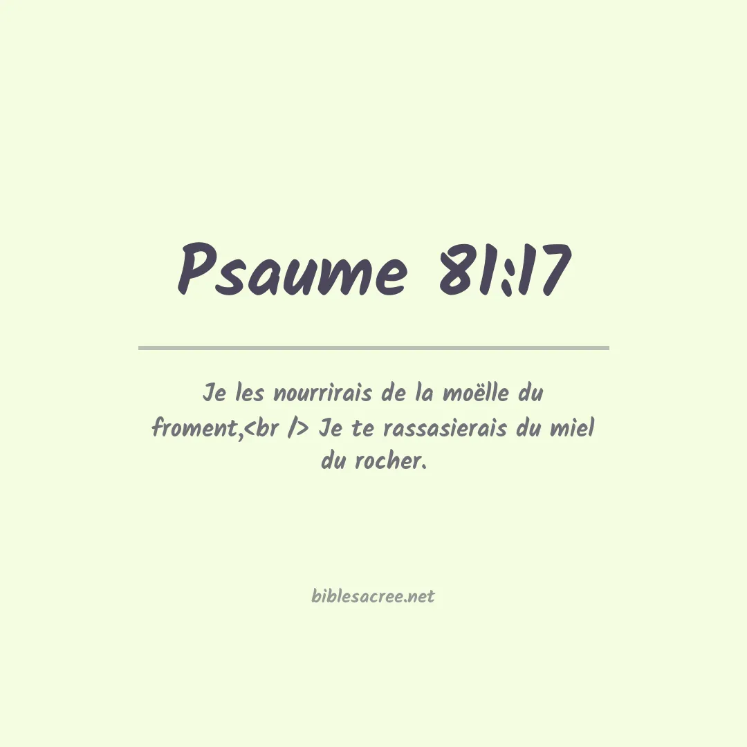 Psaume - 81:17