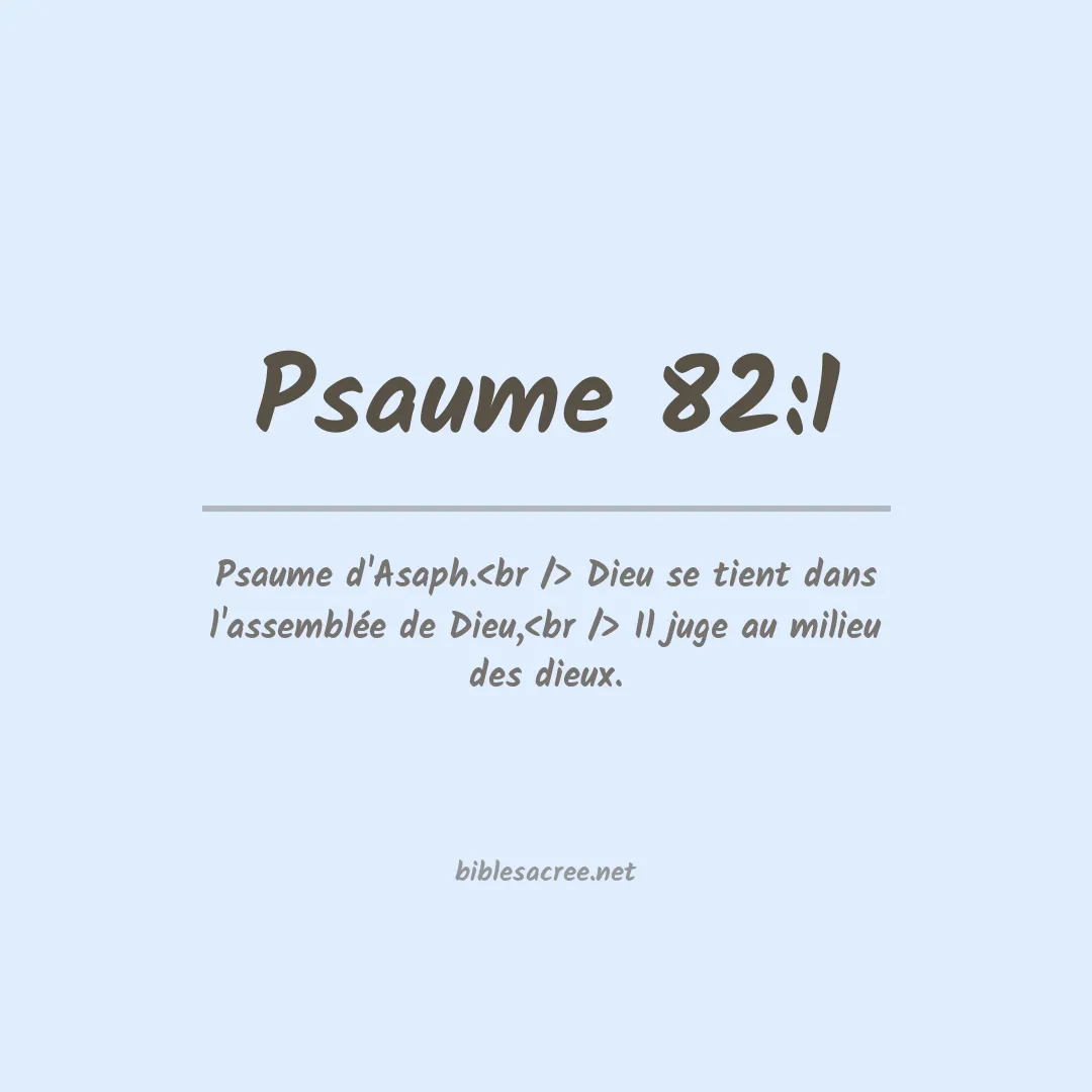 Psaume - 82:1