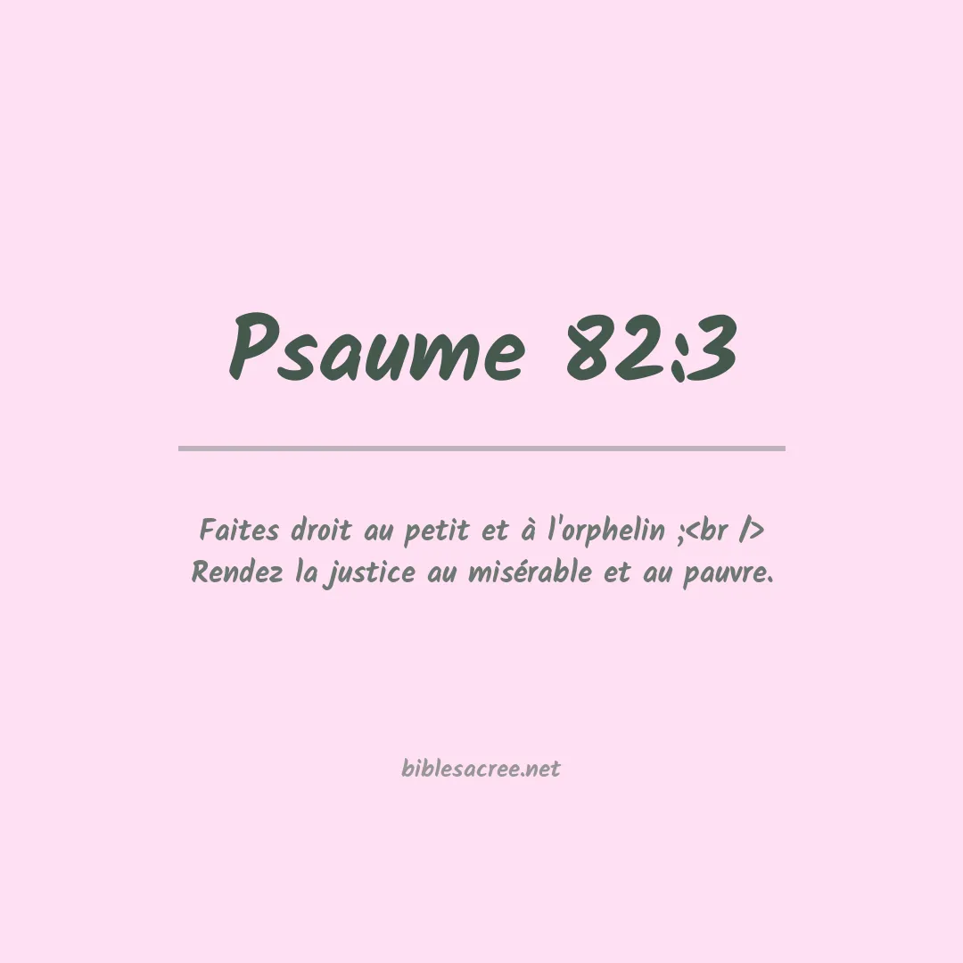 Psaume - 82:3