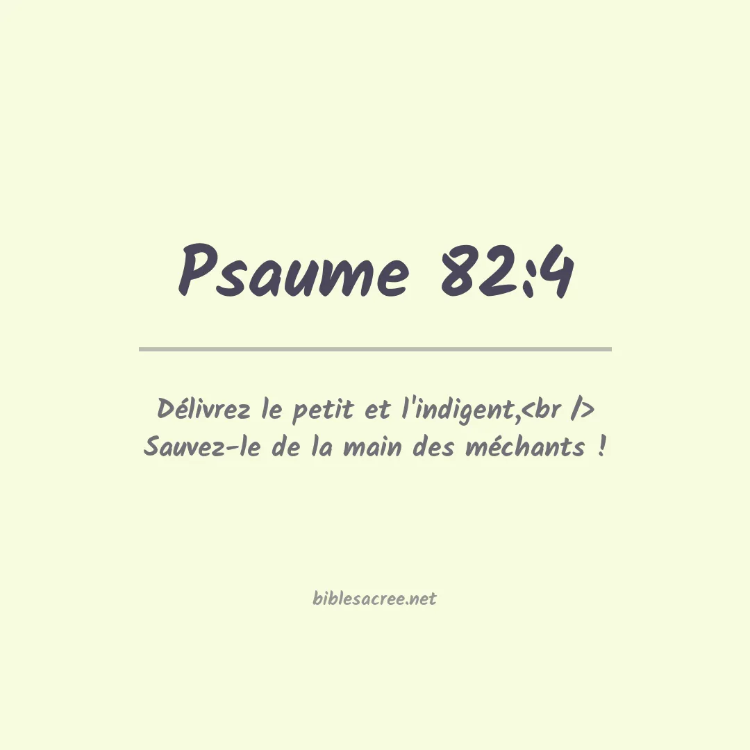 Psaume - 82:4