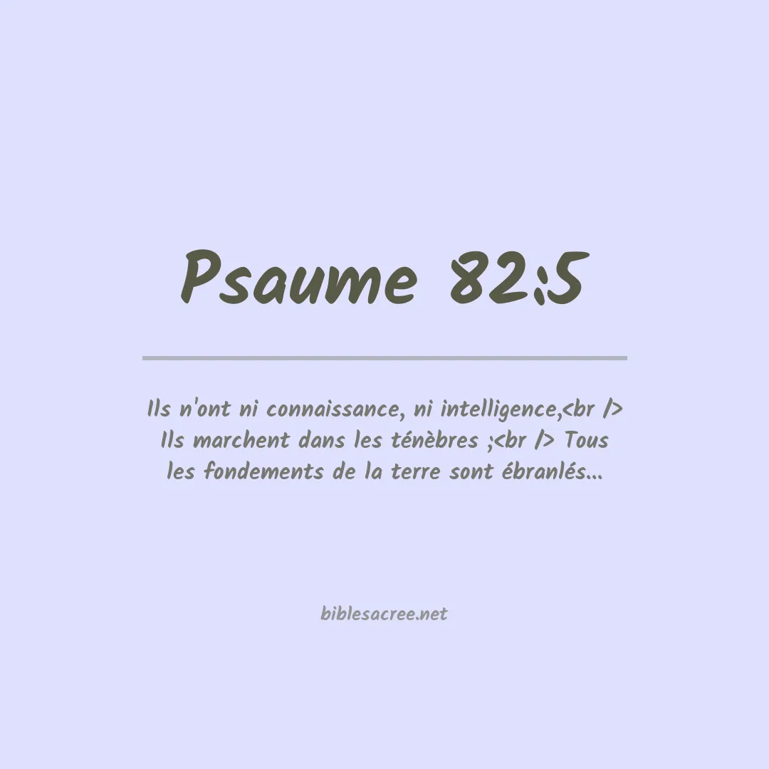 Psaume - 82:5