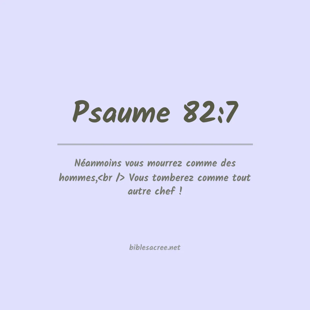Psaume - 82:7