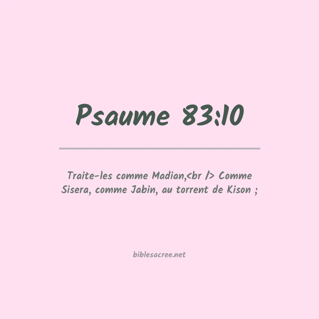 Psaume - 83:10