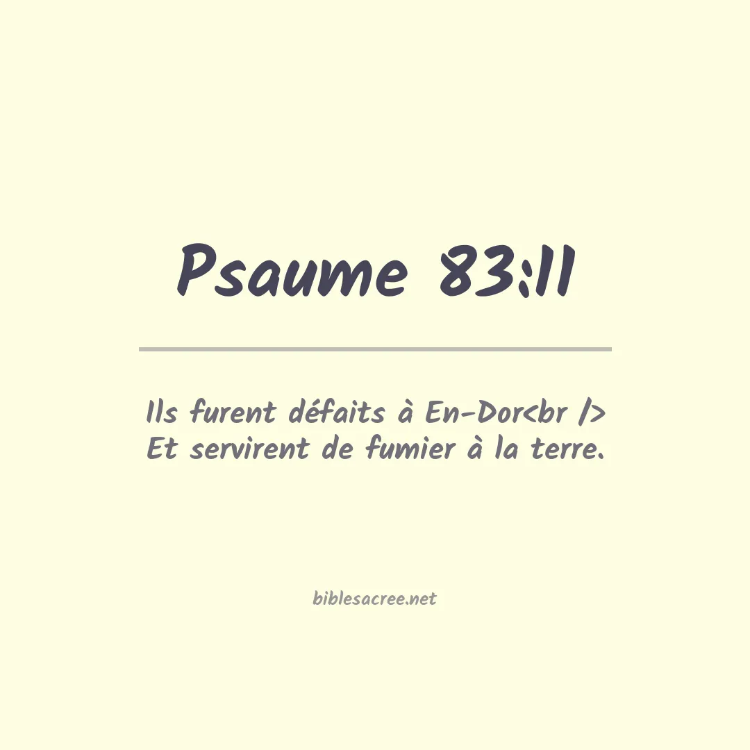 Psaume - 83:11