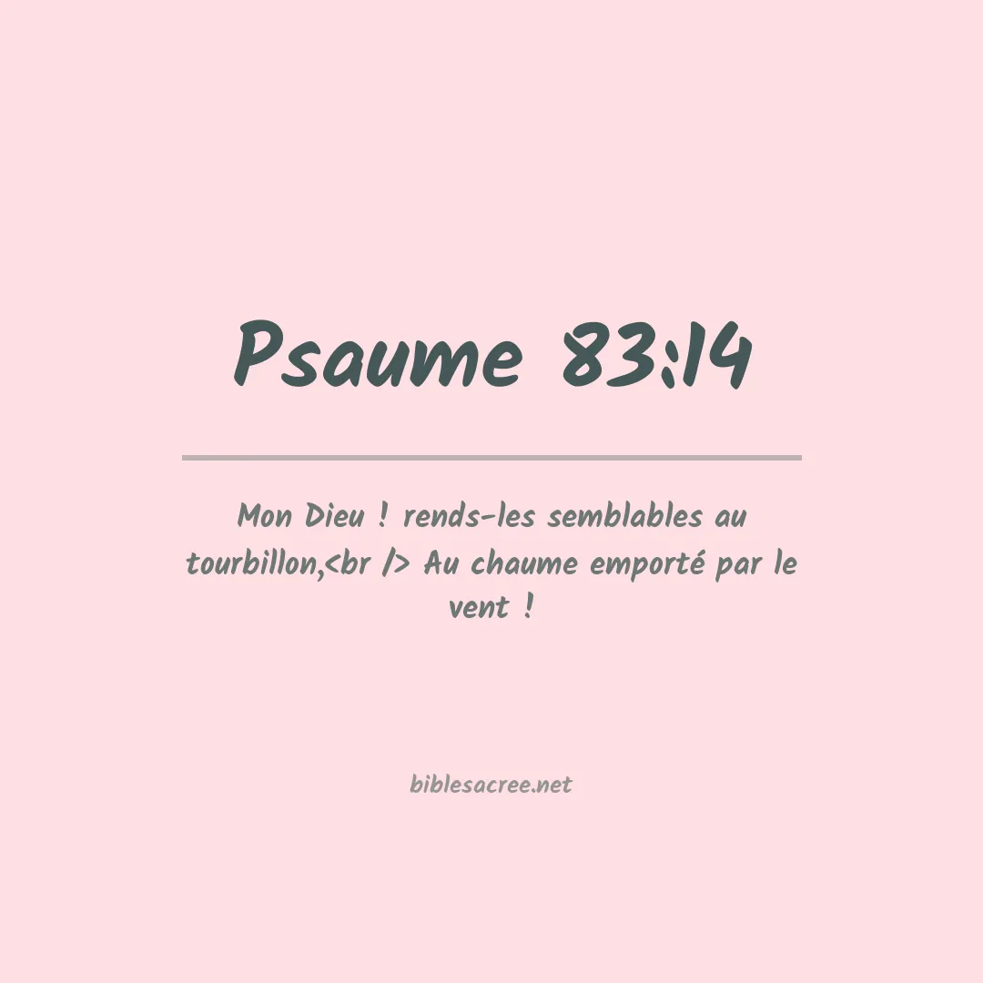 Psaume - 83:14