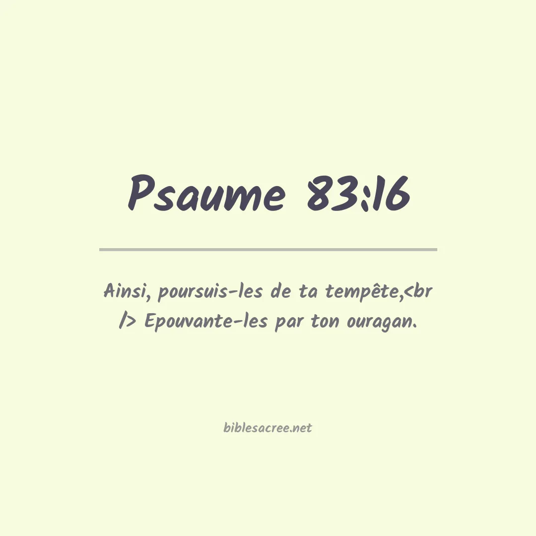 Psaume - 83:16