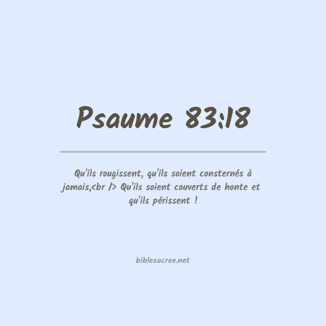 Psaume - 83:18