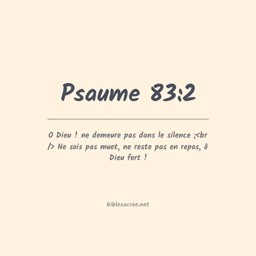 Psaume - 83:2
