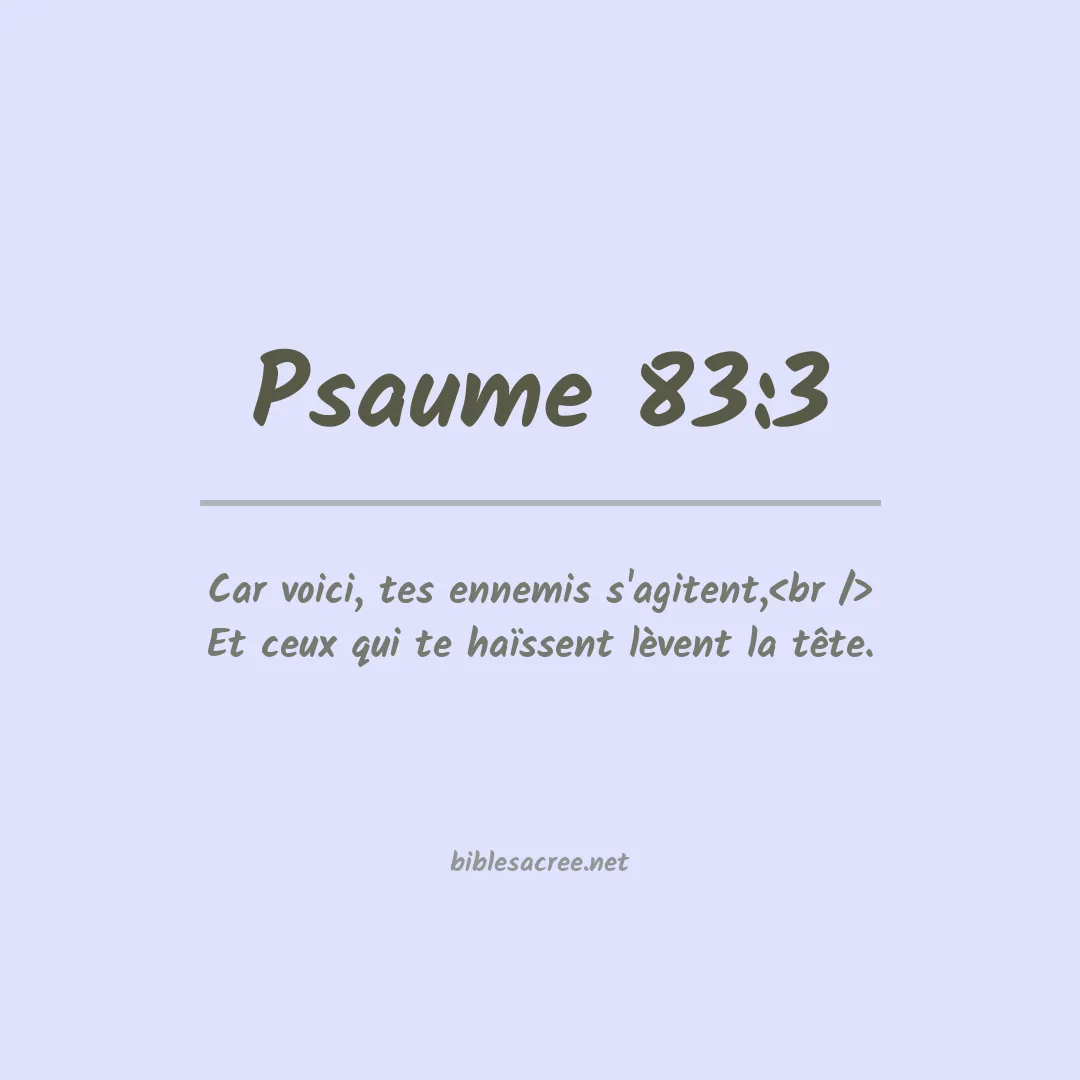 Psaume - 83:3