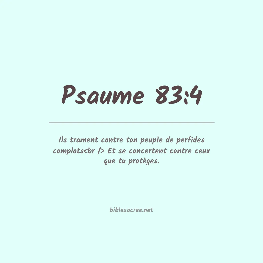 Psaume - 83:4