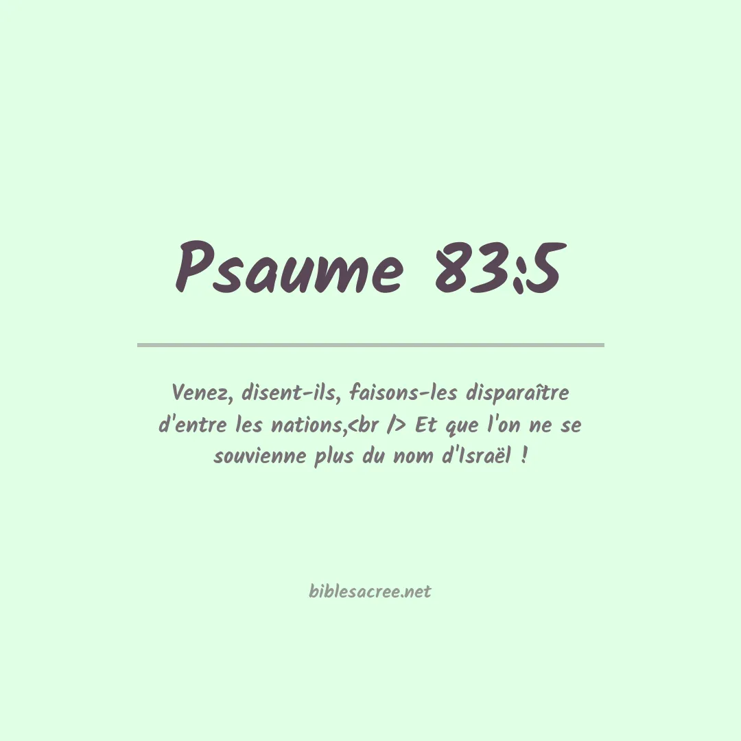Psaume - 83:5