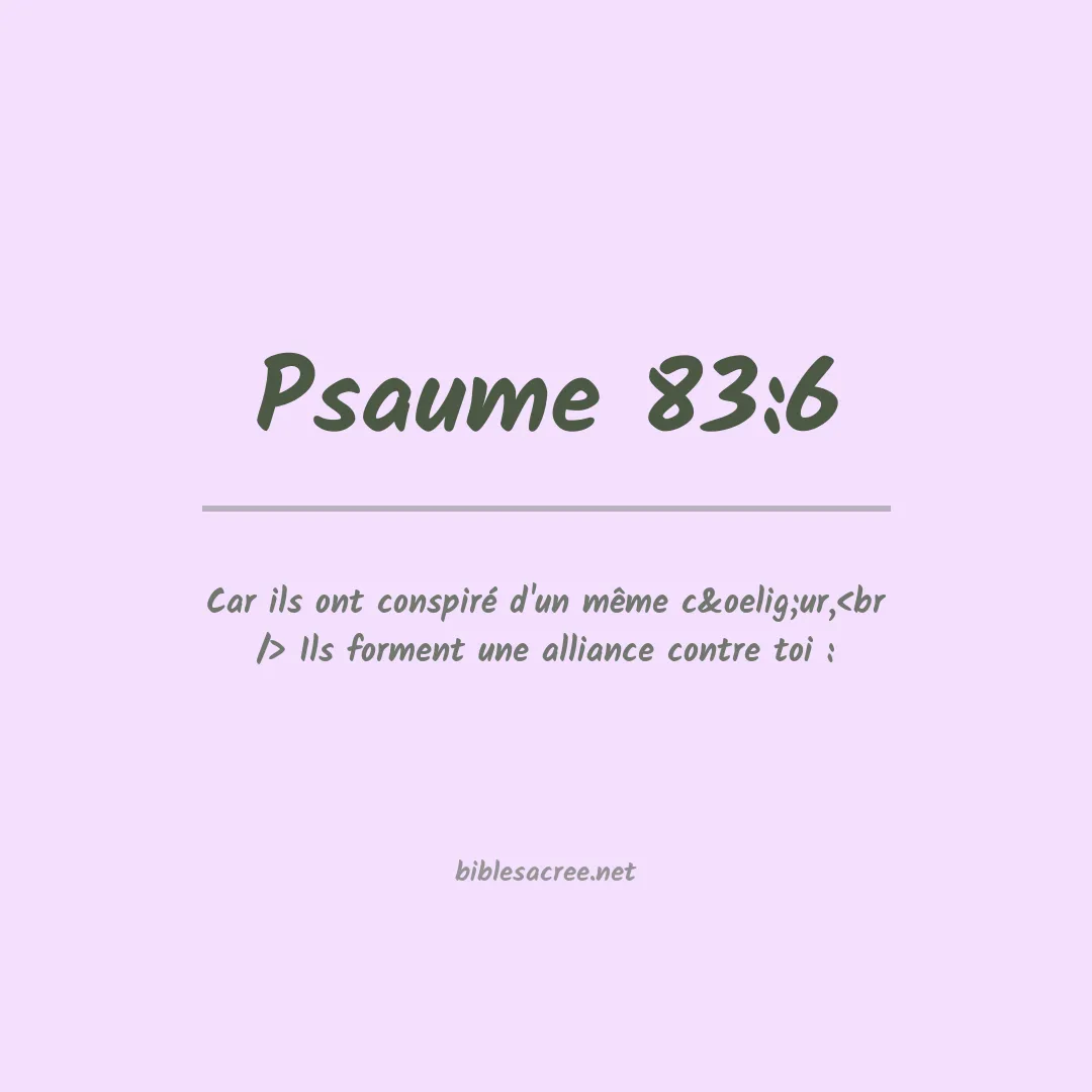 Psaume - 83:6