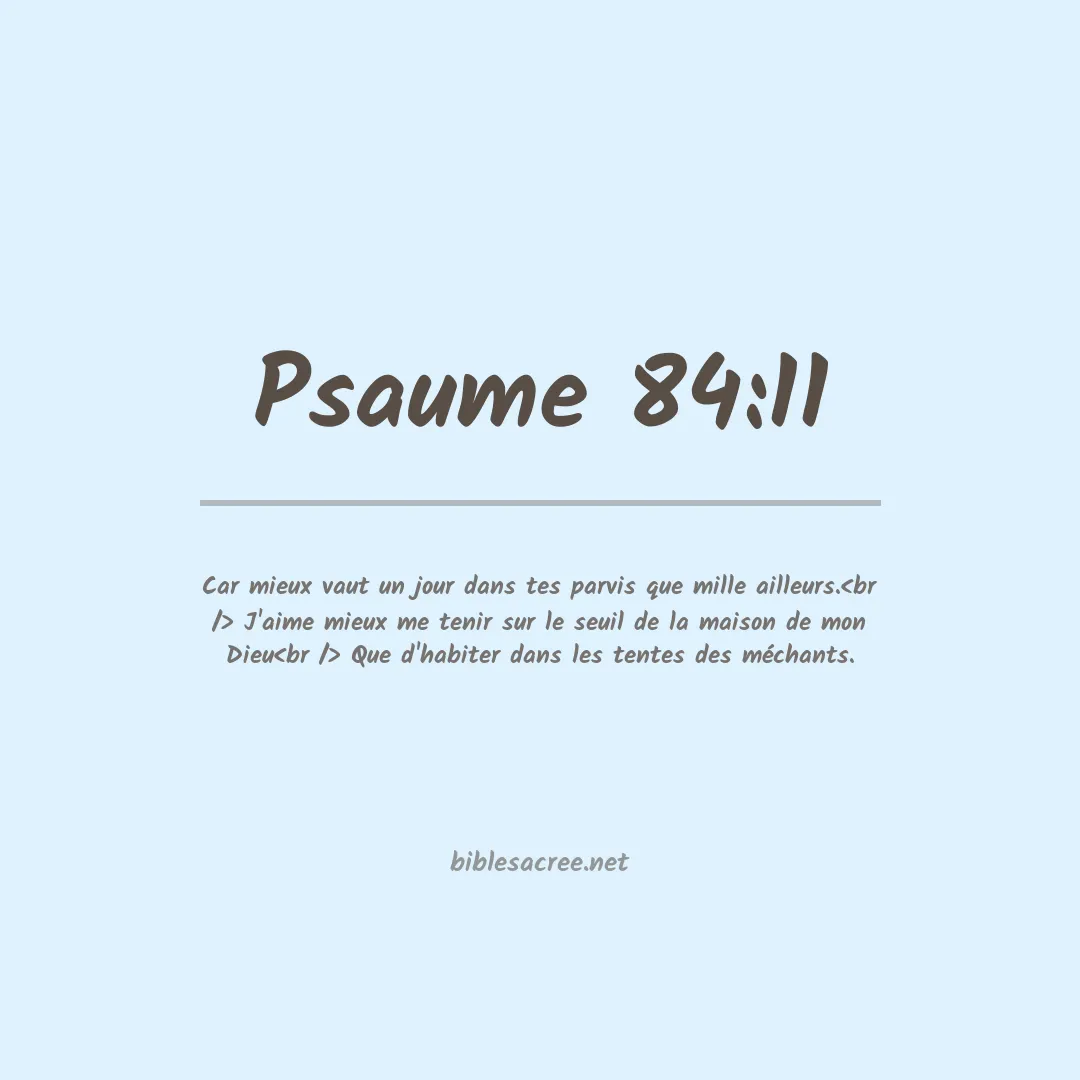 Psaume - 84:11
