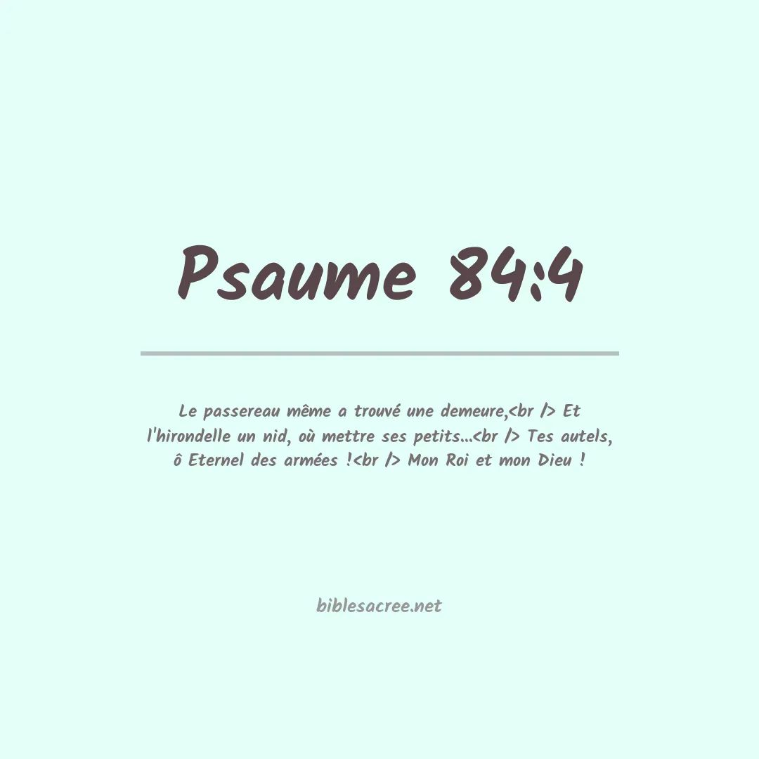 Psaume - 84:4