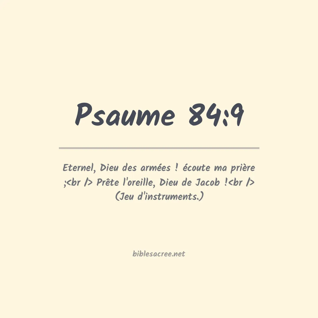 Psaume - 84:9