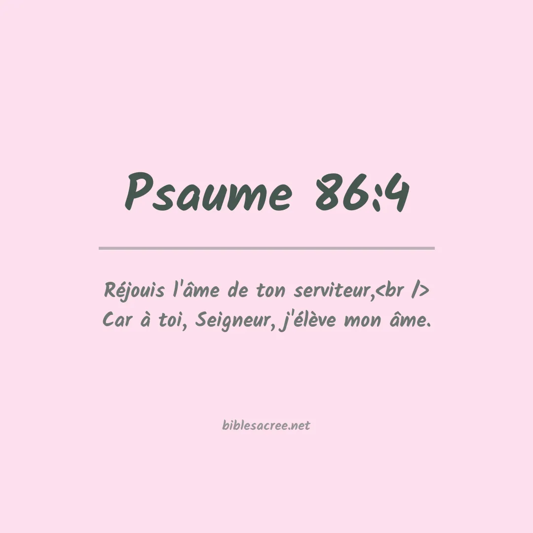 Psaume - 86:4