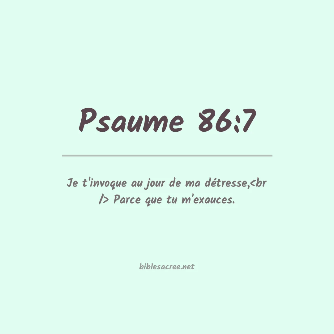 Psaume - 86:7