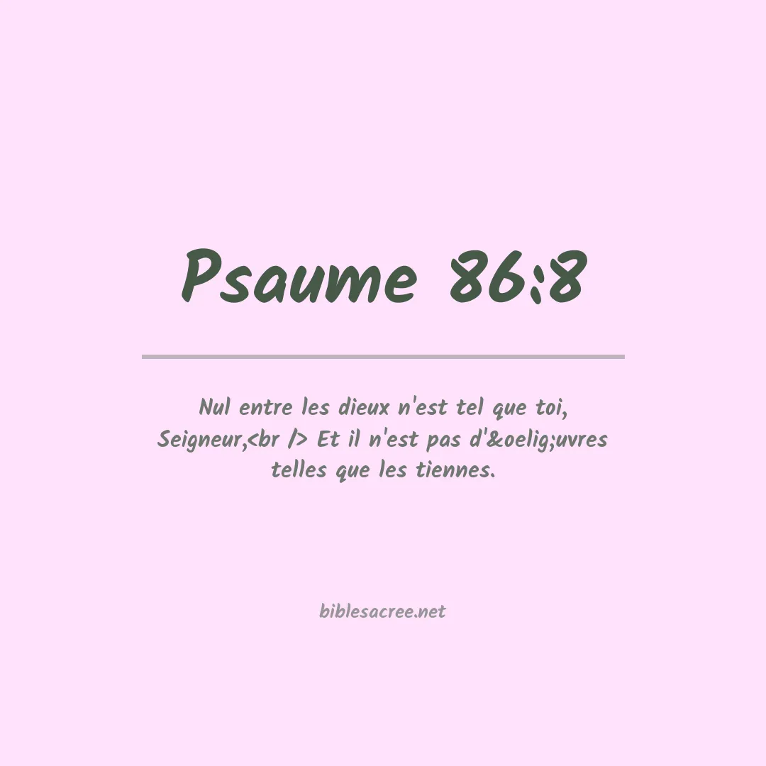 Psaume - 86:8