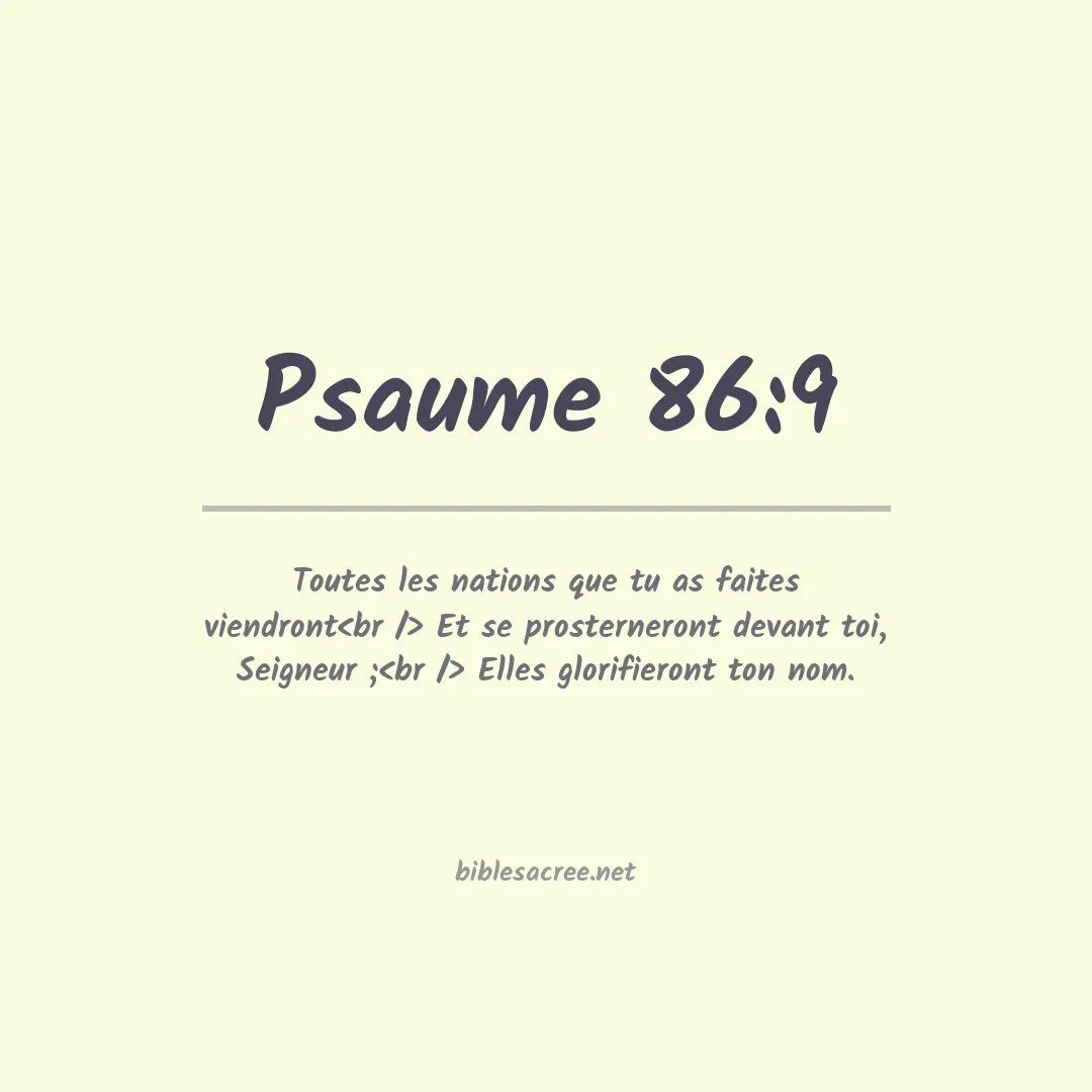 Psaume - 86:9
