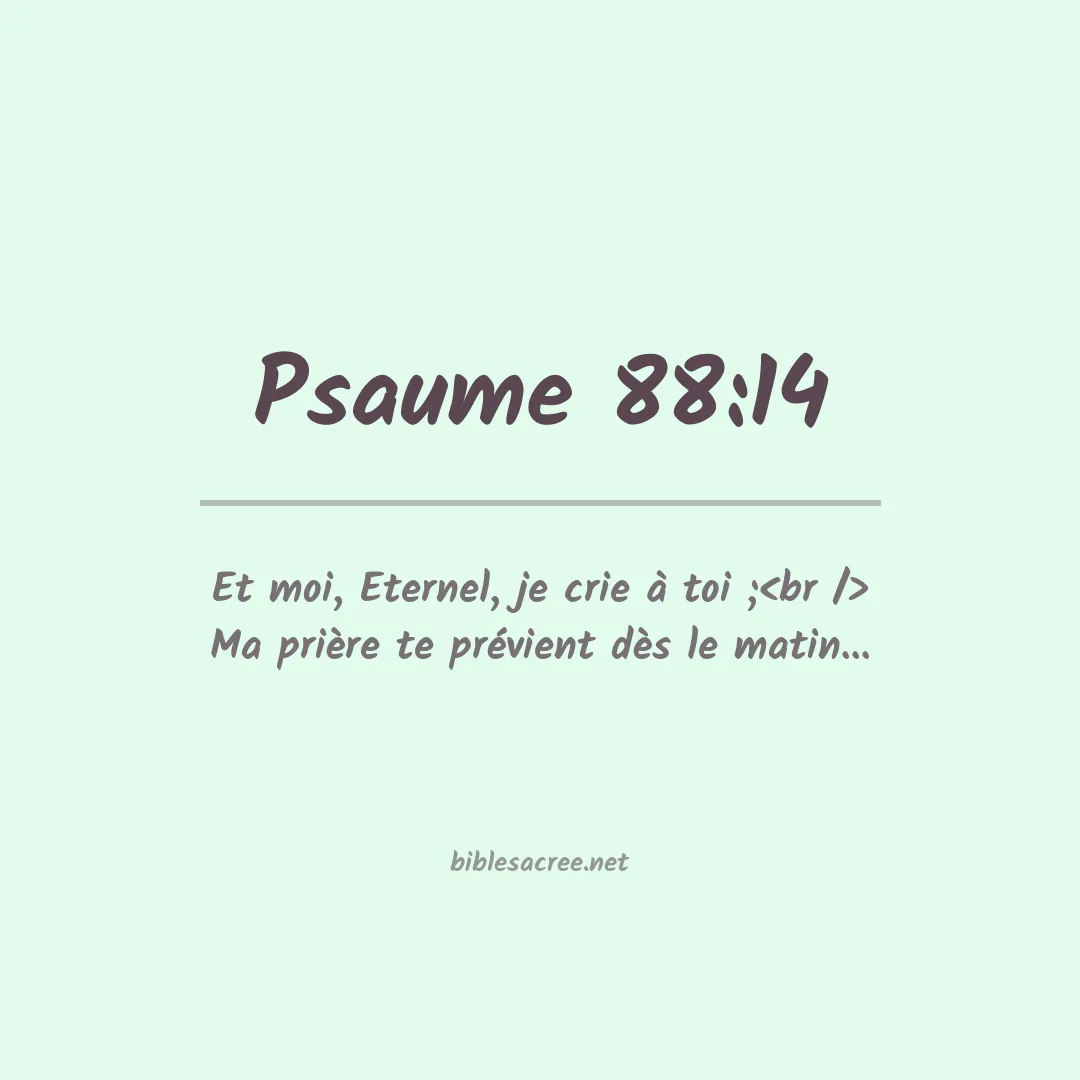 Psaume - 88:14