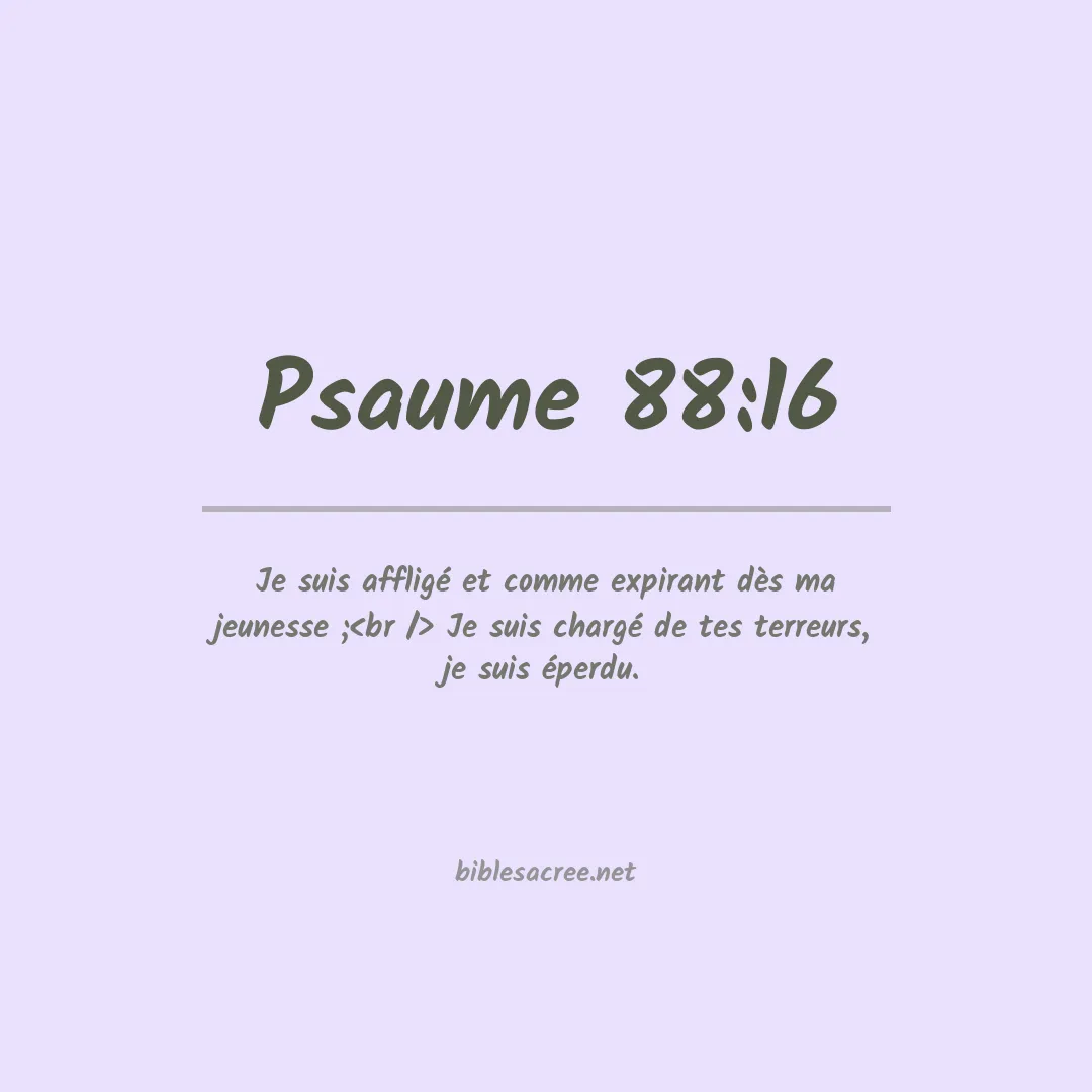 Psaume - 88:16