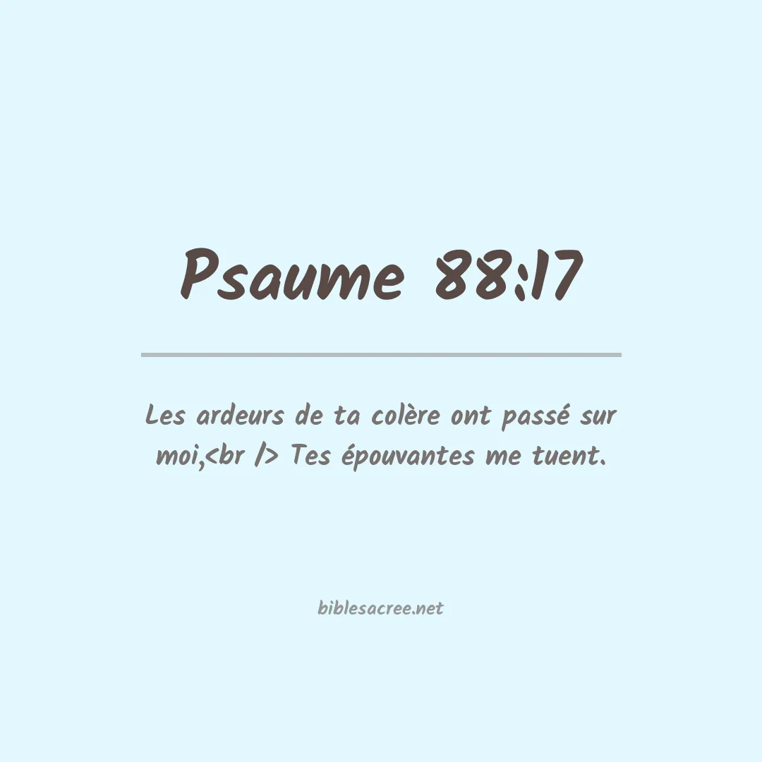 Psaume - 88:17