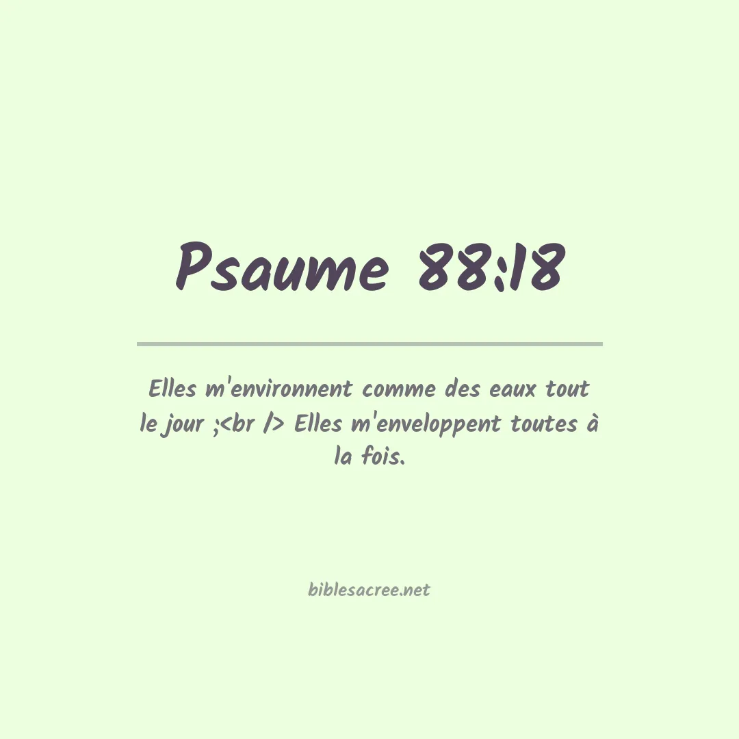 Psaume - 88:18
