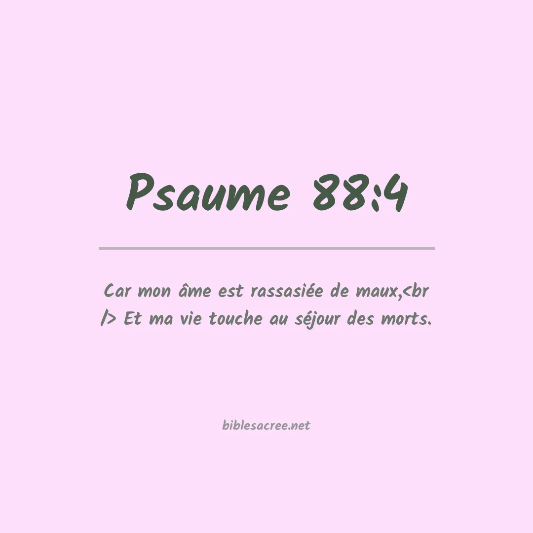Psaume - 88:4