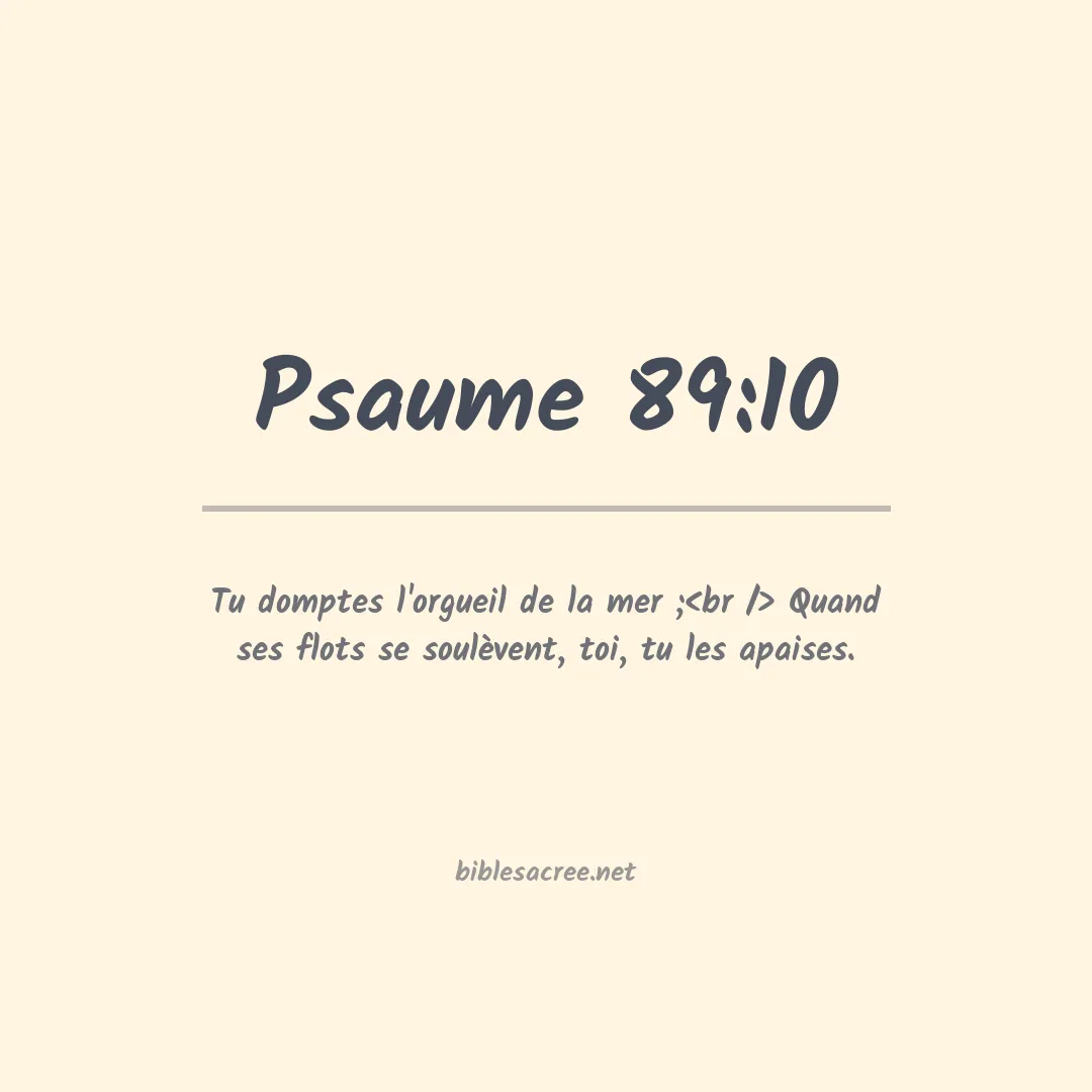 Psaume - 89:10