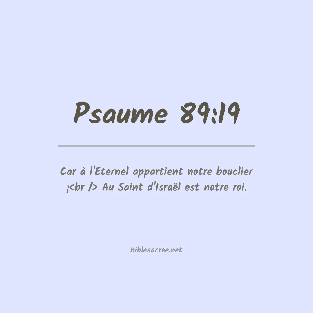 Psaume - 89:19