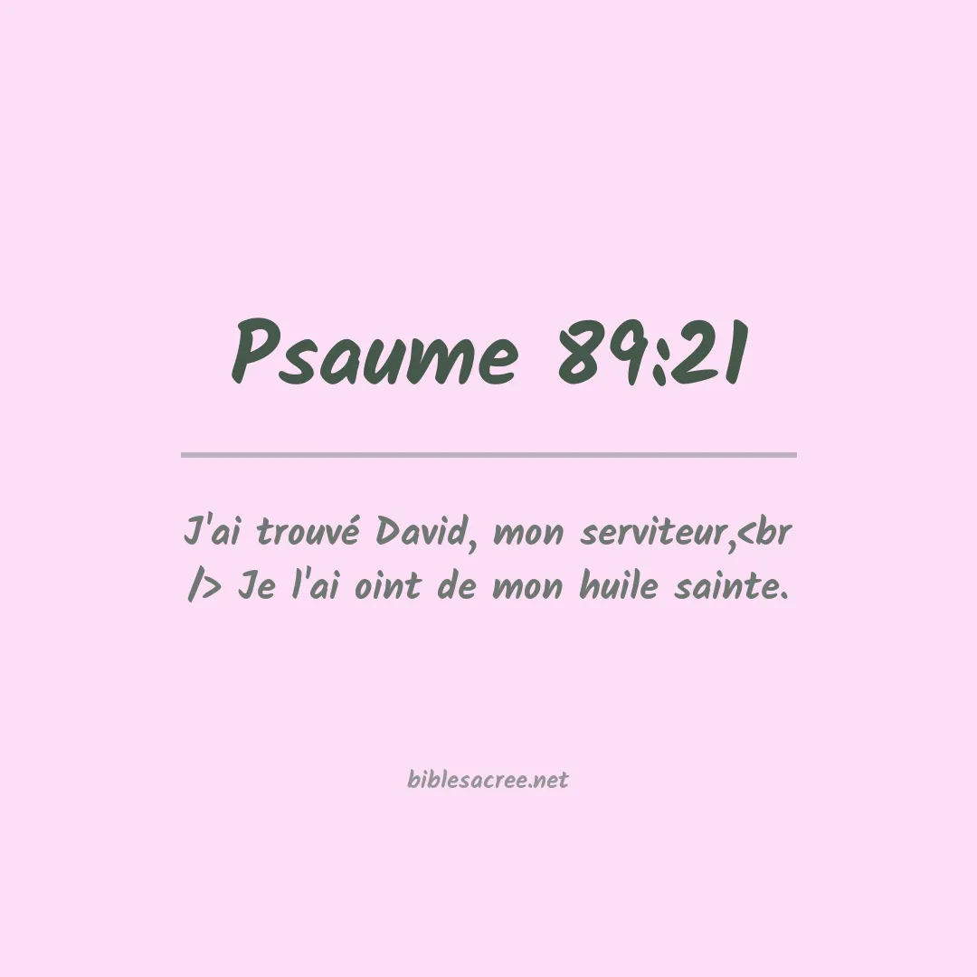 Psaume - 89:21