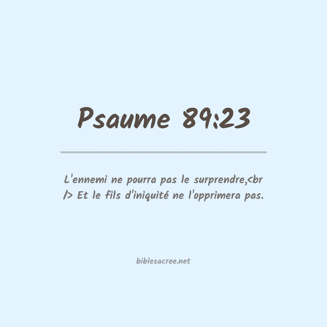 Psaume - 89:23