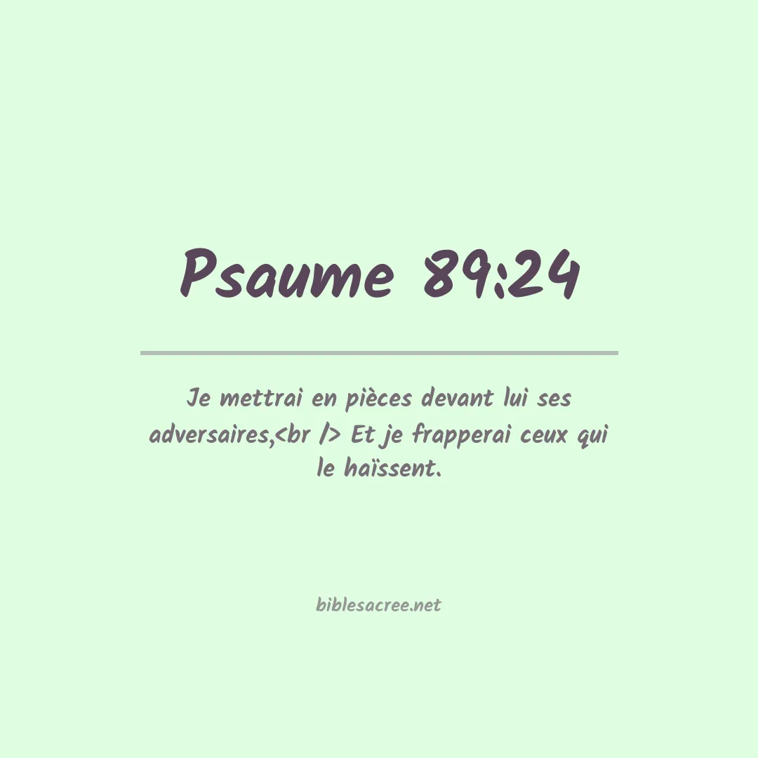 Psaume - 89:24
