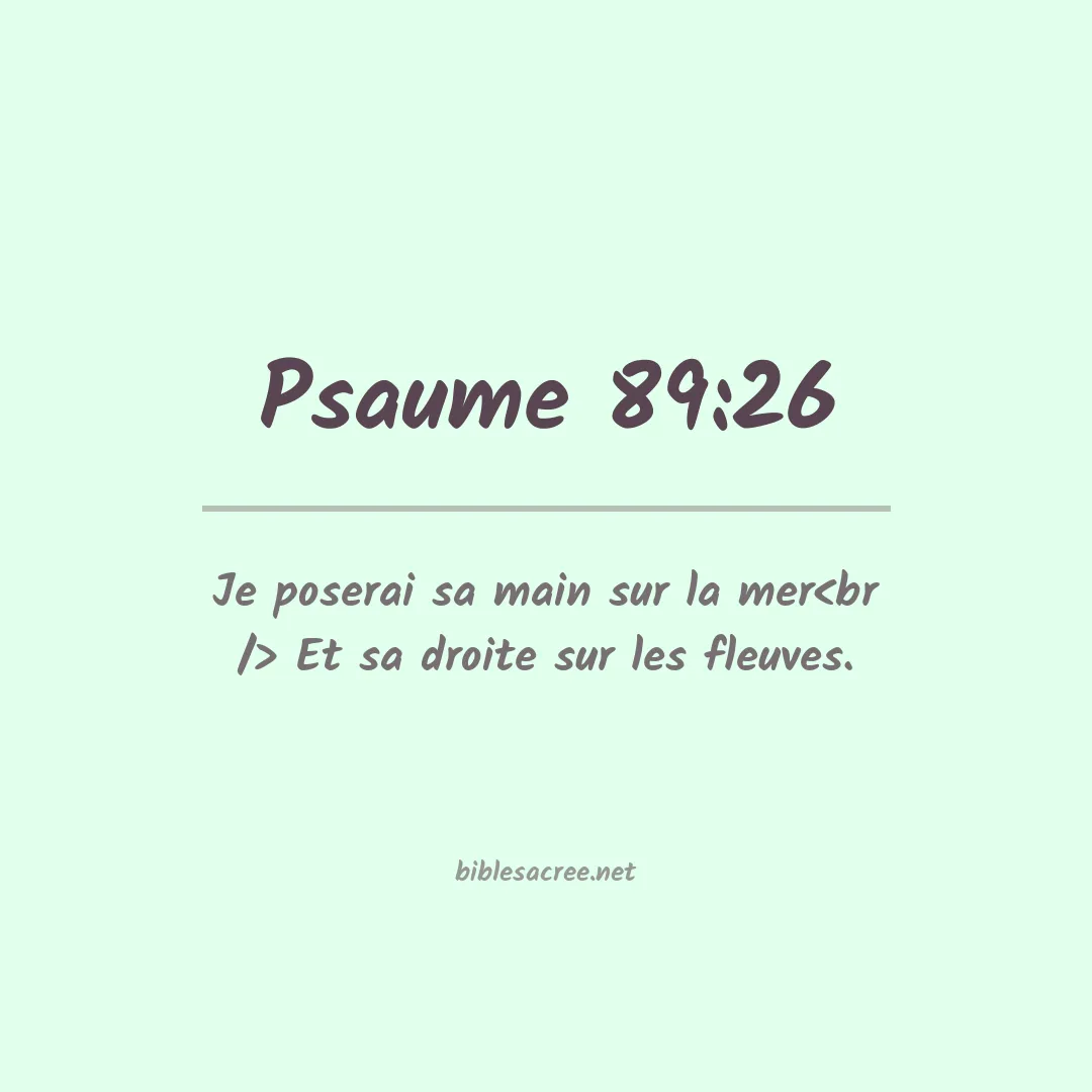 Psaume - 89:26
