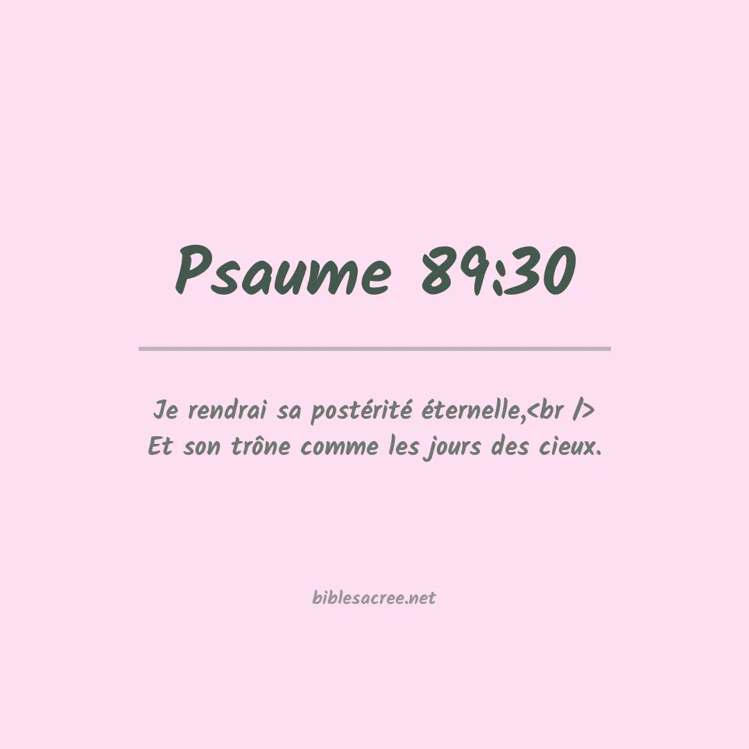 Psaume - 89:30