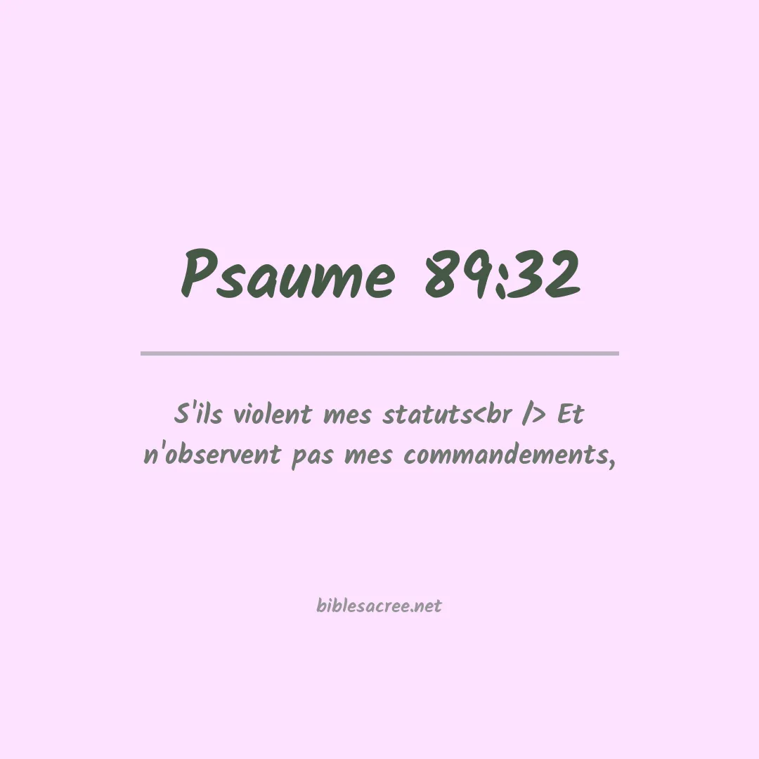 Psaume - 89:32