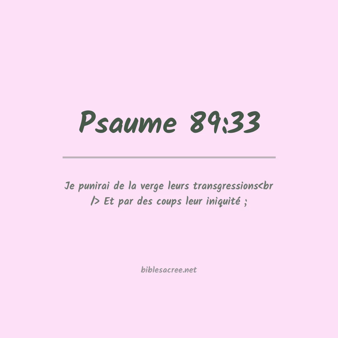 Psaume - 89:33