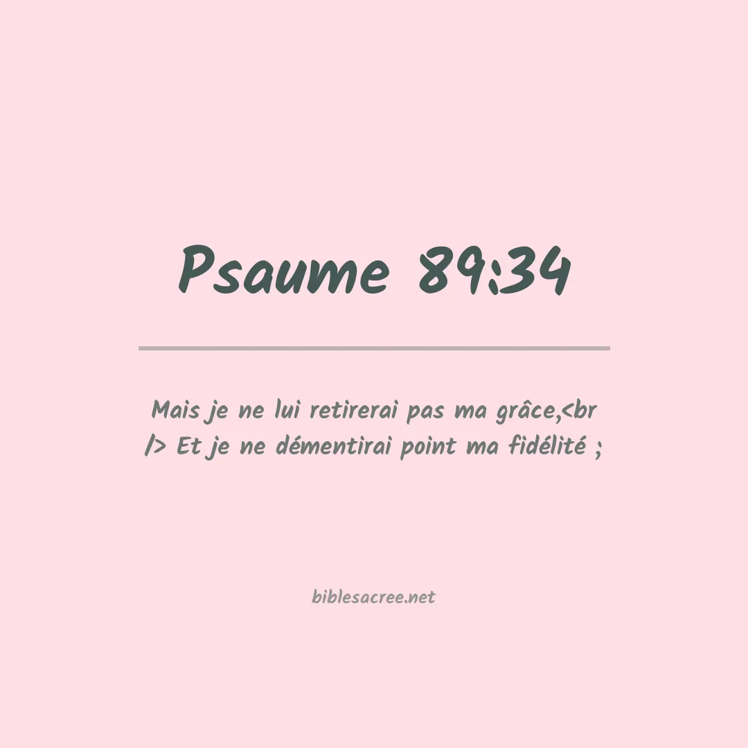 Psaume - 89:34