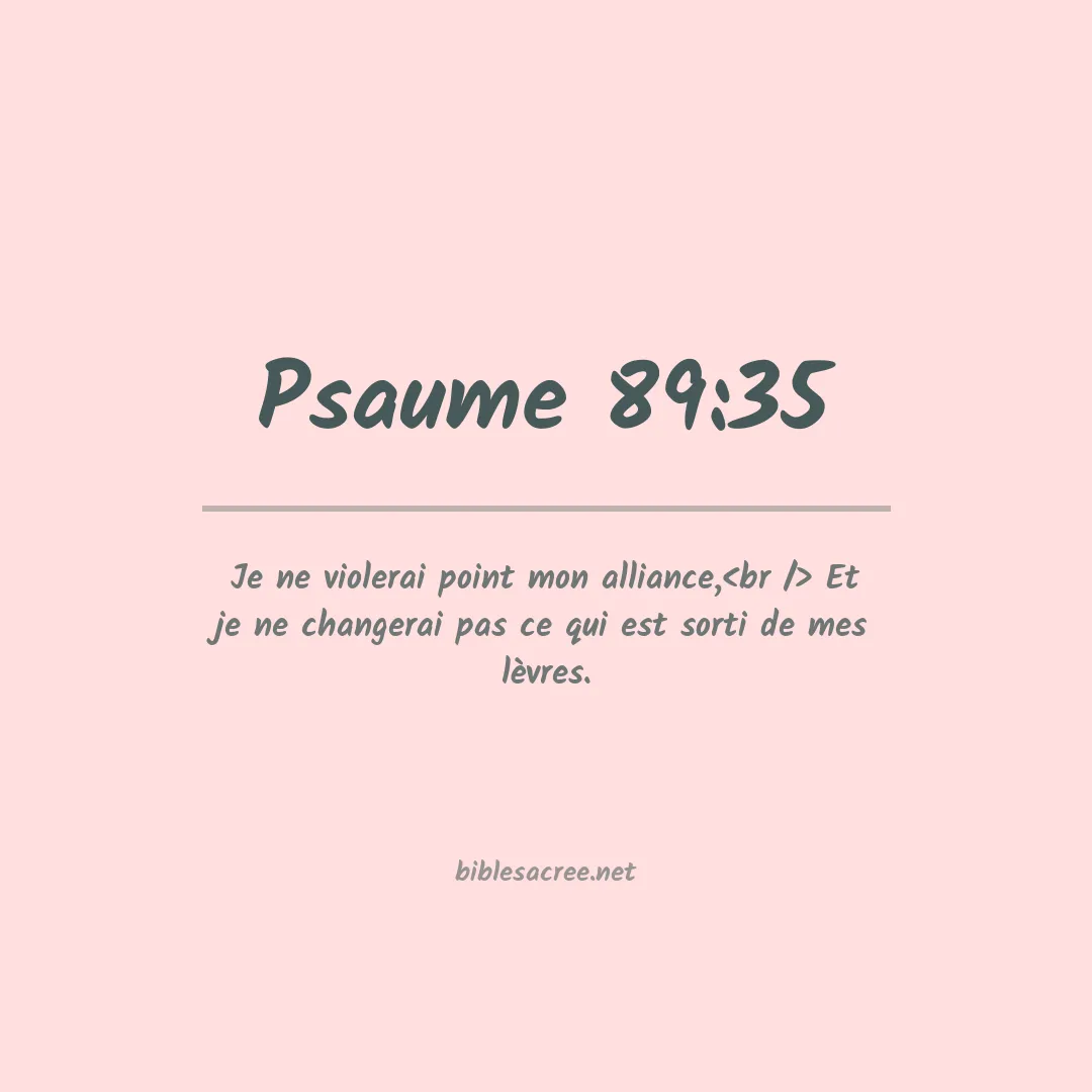 Psaume - 89:35